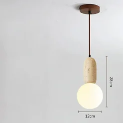 28 cm Globe Design Pendant Lantern Design Geometric Shapes Pendant Light Stone Glass Artistic Style Vintage Style Classic Vintage Country 110-120V 220-240V