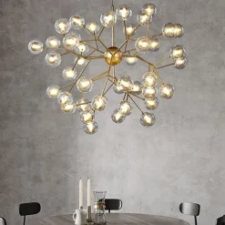 60 cm Indoor Luxury Creative Novelty Chandelier Metal Sputnik Painted Finishes Artistic 110-120V 220-240V