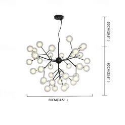 60 cm Indoor Luxury Creative Novelty Chandelier Metal Sputnik Painted Finishes Artistic 110-120V 220-240V