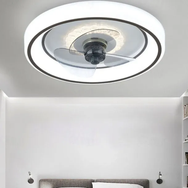 48 cm LED Ceiling Fan Light Ceiling Fan Metal Painted Finishes Modern 220-240V