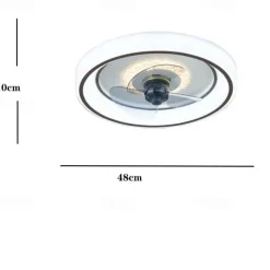 48 cm LED Ceiling Fan Light Ceiling Fan Metal Painted Finishes Modern 220-240V