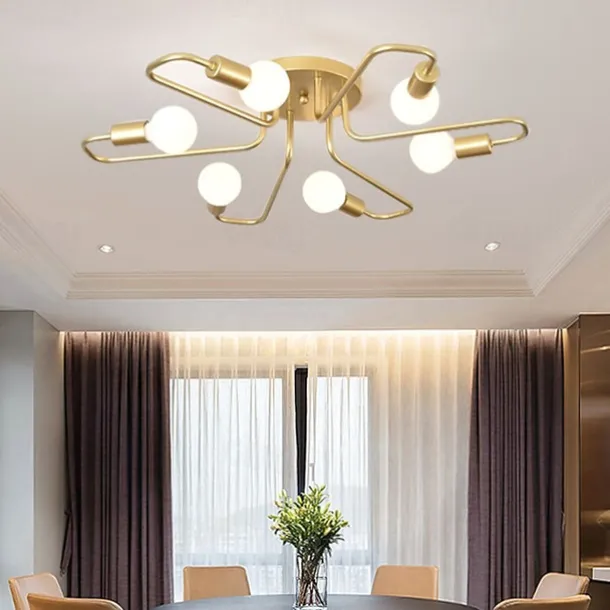 72 cm LED Ceiling Light Nordic Style Flush Mount Light Chandelier Metal Sputnik Linear Mini Painted Finishes Modern 110-120V 220-240V