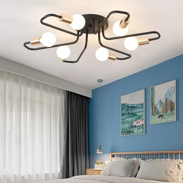 72 cm LED Ceiling Light Nordic Style Flush Mount Light Chandelier Metal Sputnik Linear Mini Painted Finishes Modern 110-120V 220-240V