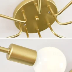 72 cm LED Ceiling Light Nordic Style Flush Mount Light Chandelier Metal Sputnik Linear Mini Painted Finishes Modern 110-120V 220-240V