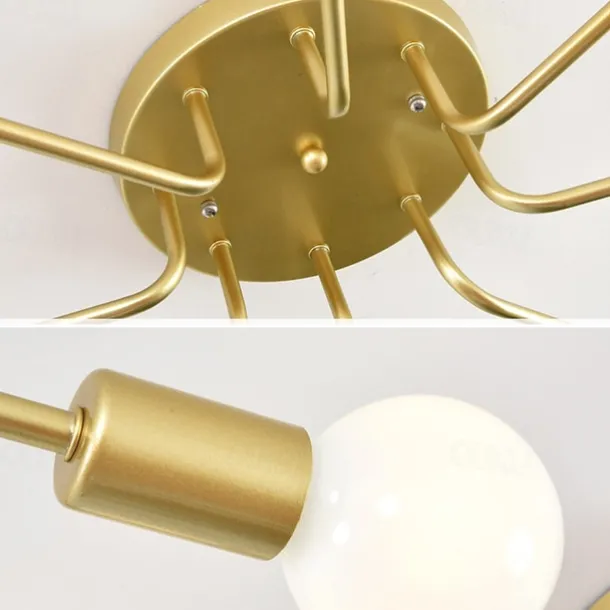 72 cm LED Ceiling Light Nordic Style Flush Mount Light Chandelier Metal Sputnik Linear Mini Painted Finishes Modern 110-120V 220-240V