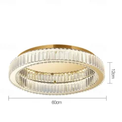 50/60 cm LED Ceiling Lights Chandelier Crystle Stainless Steel Electroplated Modern 220-240V