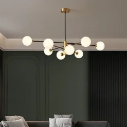 90 cm LED Chandelier Nordic Style Sputnik Design Pendant Light Cluster Design Aluminum Cluster Modern Industrial Electroplated Painted Finishes 110-120V 220-240V