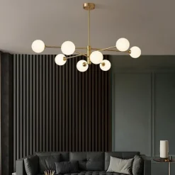 90 cm LED Chandelier Nordic Style Sputnik Design Pendant Light Cluster Design Aluminum Cluster Modern Industrial Electroplated Painted Finishes 110-120V 220-240V