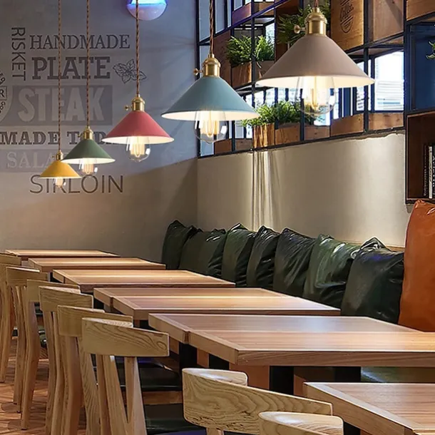 22 cm LED Pendant Light Modern Nordic Single Design White Yellow Green Gray Blue Pink Metal Painted Finishes 110-120V 220-240V