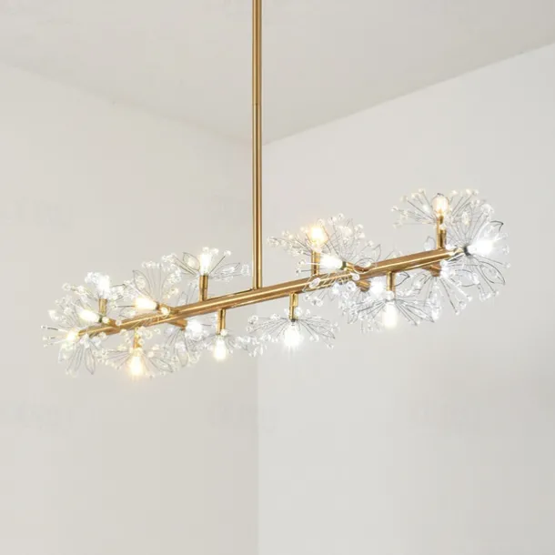 105 cm LED Pendant Light Single Design Metal Modern Style Stylish Floral Style Electroplated Painted Finishes LED Nordic Style 220-240V