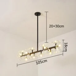 105 cm LED Pendant Light Single Design Metal Modern Style Stylish Floral Style Electroplated Painted Finishes LED Nordic Style 220-240V