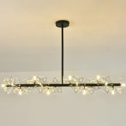 105 cm LED Pendant Light Single Design Metal Modern Style Stylish Floral Style Electroplated Painted Finishes LED Nordic Style 220-240V