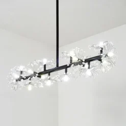 105 cm LED Pendant Light Single Design Metal Modern Style Stylish Floral Style Electroplated Painted Finishes LED Nordic Style 220-240V