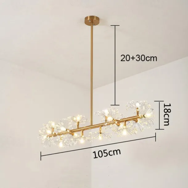 105 cm LED Pendant Light Single Design Metal Modern Style Stylish Floral Style Electroplated Painted Finishes LED Nordic Style 220-240V