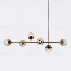 120 cm Nordic Pendant Light Globle Metal Electroplated Modern 110-120V 220-240V