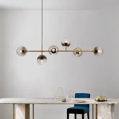 120 cm Nordic Pendant Light Globle Metal Electroplated Modern 110-120V 220-240V