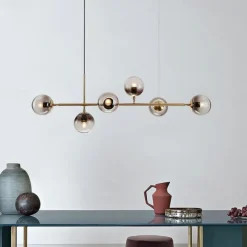 120 cm Nordic Pendant Light Globle Metal Electroplated Modern 110-120V 220-240V