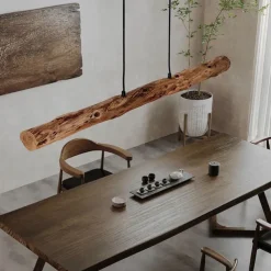 80 cm Pendant Lantern Design Pendant Light Wood Wood Painted Finishes Vintage LED 110-120V 220-240V