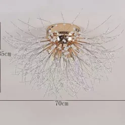 70 cm Pendant Lantern Design Flush Mount Lights Metal Brass Traditional / Classic 220-240V