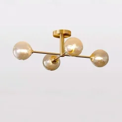 66 cm Pendant Lantern Design Flush Mount Lights Metal Sputnik Brass Nordic Style 220-240V