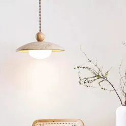 25 cm Pendant Lantern Design Geometric Shapes Pendant Light Stone Glass Artistic Style Formal Style Vintage Style Vintage Traditional / Classic 110-120V 220-240V
