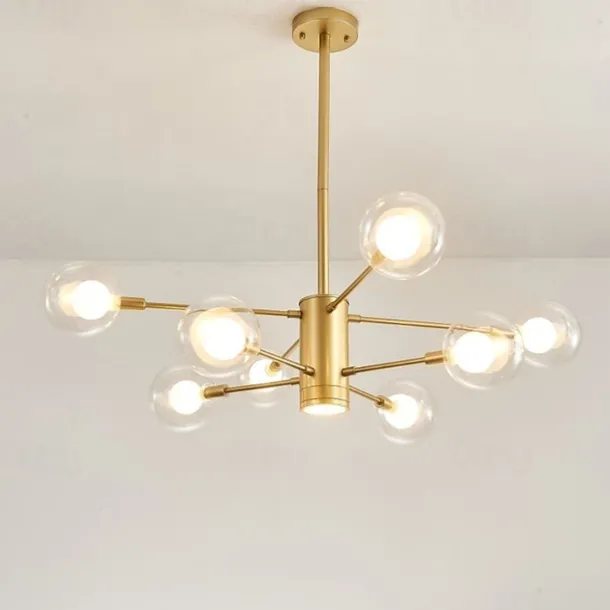 97 cm Pendant Lantern Design Chandelier Metal Sputnik Globe Empire Painted Finishes Contemporary Artistic 220-240V