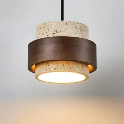 17 cm Pendant Lantern Design Geometric Shapes Pendant Light Stone Artistic Style Formal Style Vintage Style Vintage Country 110-120V 220-240V