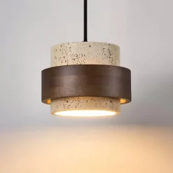 17 cm Pendant Lantern Design Geometric Shapes Pendant Light Stone Artistic Style Formal Style Vintage Style Vintage Country 110-120V 220-240V