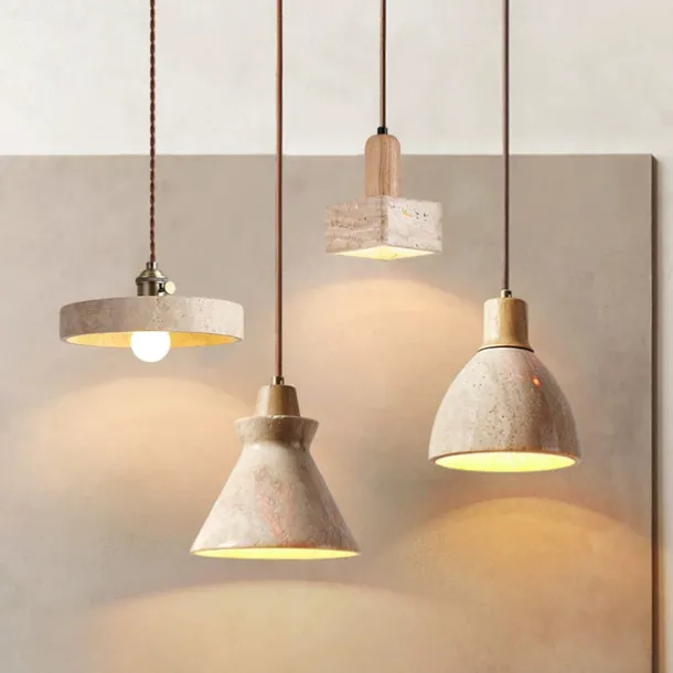 21 cm Pendant Lantern Design Geometric Shapes Pendant Light Stone Artistic Style Formal Style Vintage Style Vintage Traditional / Classic 110-120V 220-240V