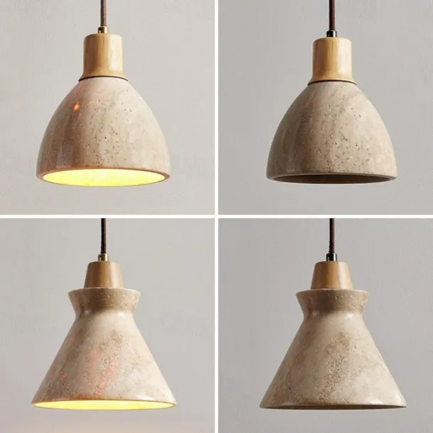 21 cm Pendant Lantern Design Geometric Shapes Pendant Light Stone Artistic Style Formal Style Vintage Style Vintage Traditional / Classic 110-120V 220-240V