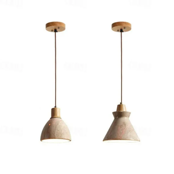 21 cm Pendant Lantern Design Geometric Shapes Pendant Light Stone Artistic Style Formal Style Vintage Style Vintage Traditional / Classic 110-120V 220-240V