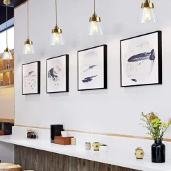 16.5 cm Pendant Light LED Pendant Lantern Design Lamps Glass Cone Electroplated Modern Country Style Shops / Cafes Bedroom Living Room Lights 110-220/220-240V