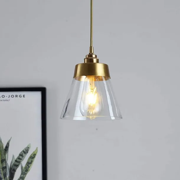 16.5 cm Pendant Light LED Pendant Lantern Design Lamps Glass Cone Electroplated Modern Country Style Shops / Cafes Bedroom Living Room Lights 110-220/220-240V