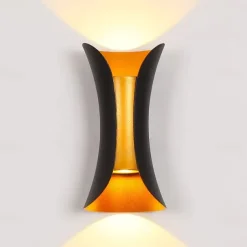 30/40 cm Plus Large Outdoor LED Wall Light 20W / 30W Various Color Temperature Lighting Modern Black Gold Courtyard Wall Lamp Suitable for Terrace Garage Balcony AC85-265V