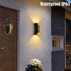 30/40 cm Plus Large Outdoor LED Wall Light 20W / 30W Various Color Temperature Lighting Modern Black Gold Courtyard Wall Lamp Suitable for Terrace Garage Balcony AC85-265V