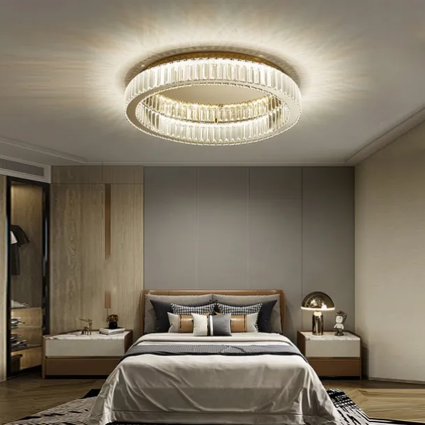 50 cm Round Ceiling Light LED Chandelier Stainless Steel Nordic Style Dining Room Living Room Bedroom
