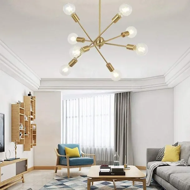 78 cm Single Design Chandelier Metal Geometrical Mini Electroplated Artistic Traditional / Classic 220-240V