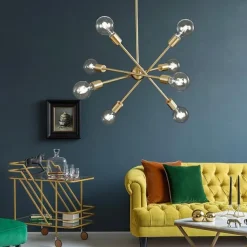 78 cm Single Design Chandelier Metal Geometrical Mini Electroplated Artistic Traditional / Classic 220-240V