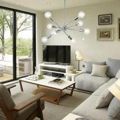 78 cm Single Design Chandelier Metal Geometrical Mini Electroplated Artistic Traditional / Classic 220-240V