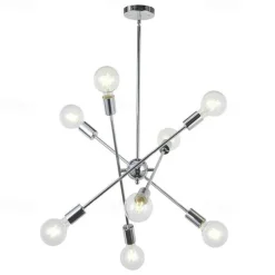 78 cm Single Design Chandelier Metal Geometrical Mini Electroplated Artistic Traditional / Classic 220-240V