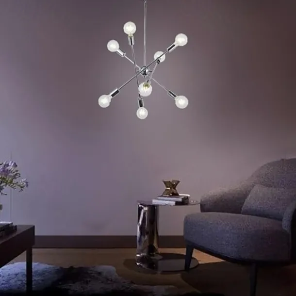 78 cm Single Design Chandelier Metal Geometrical Mini Electroplated Artistic Traditional / Classic 220-240V