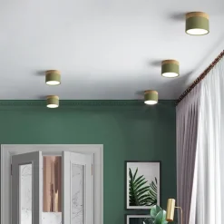 9 cm Single Design Flush Mount Ceiling Lights Aluminum LED Nordic Style 220-240V