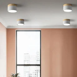 9 cm Single Design Flush Mount Ceiling Lights Aluminum LED Nordic Style 220-240V