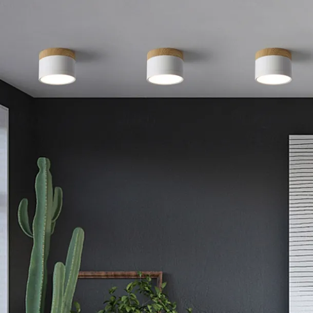 9 cm Single Design Flush Mount Ceiling Lights Aluminum LED Nordic Style 220-240V