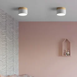9 cm Single Design Flush Mount Ceiling Lights Aluminum LED Nordic Style 220-240V