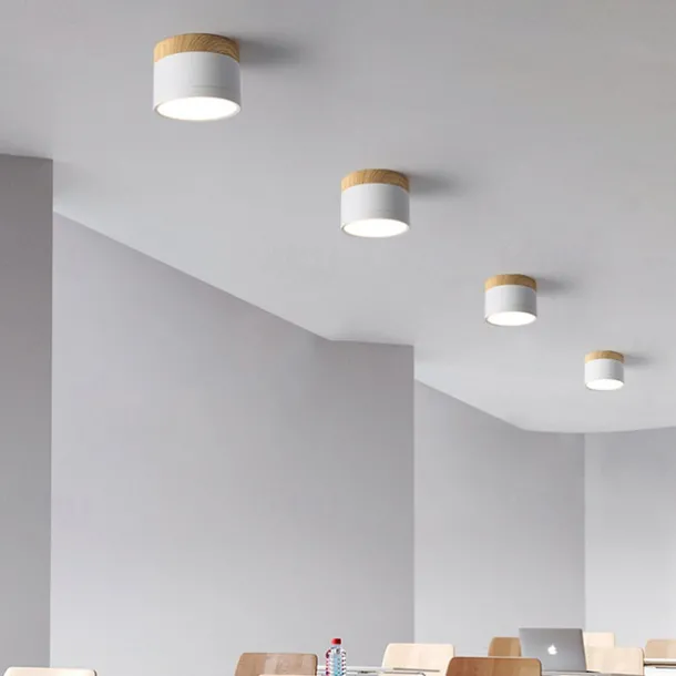 9 cm Single Design Flush Mount Ceiling Lights Aluminum LED Nordic Style 220-240V