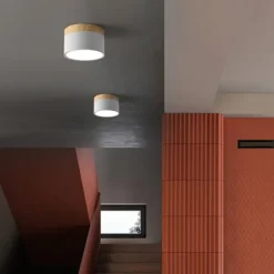 9 cm Single Design Flush Mount Ceiling Lights Aluminum LED Nordic Style 220-240V