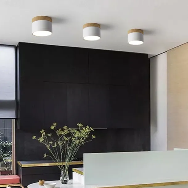 9 cm Single Design Flush Mount Ceiling Lights Aluminum LED Nordic Style 220-240V