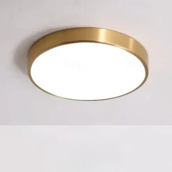 30 cm Single Design Flush Mount Lights Metal Brass Modern 220-240V