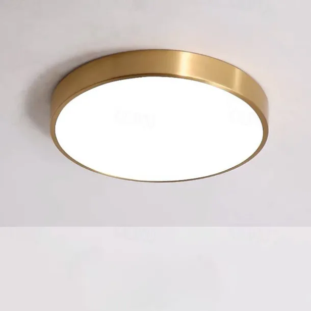 30 cm Single Design Flush Mount Lights Metal Brass Modern 220-240V